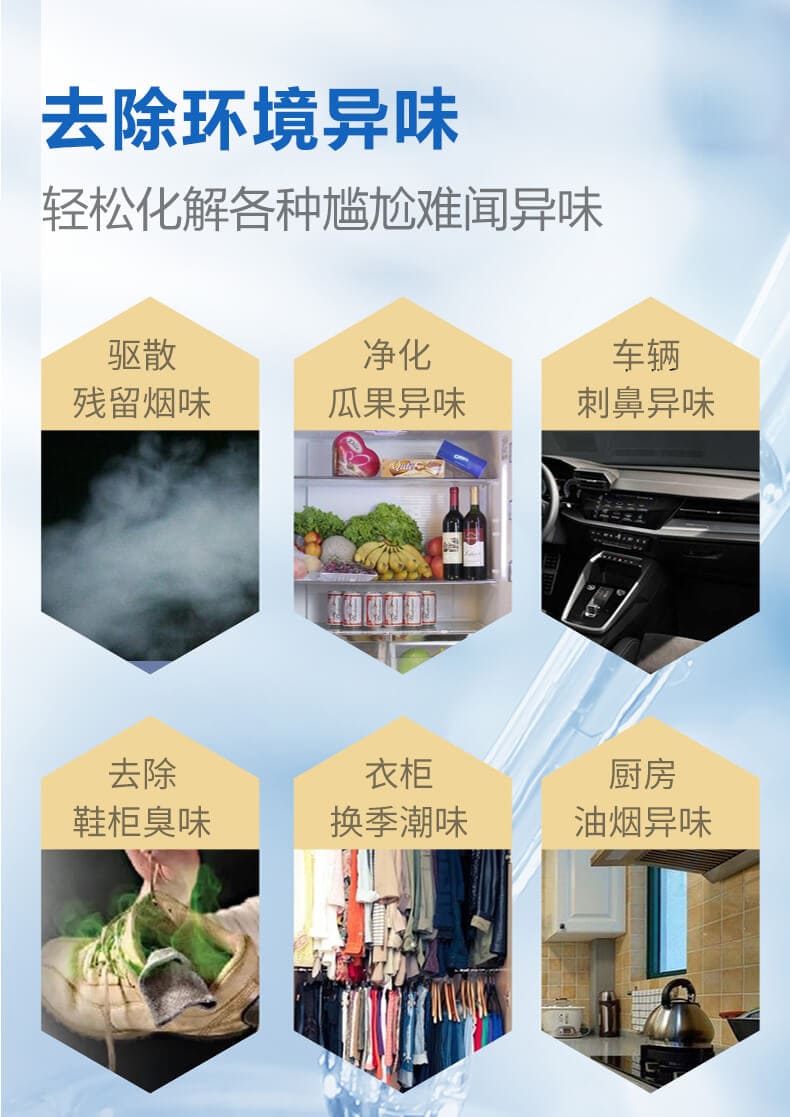 去除環(huán)境異味，輕松化解各種尷尬難聞異味