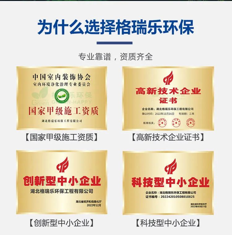 為什么選擇格瑞樂環(huán)保,專業(yè)靠譜，資質(zhì)齊全.國家甲級(jí)施工資質(zhì),高新技術(shù)企業(yè)證書,創(chuàng)新型中小企業(yè),科技型中小企業(yè)