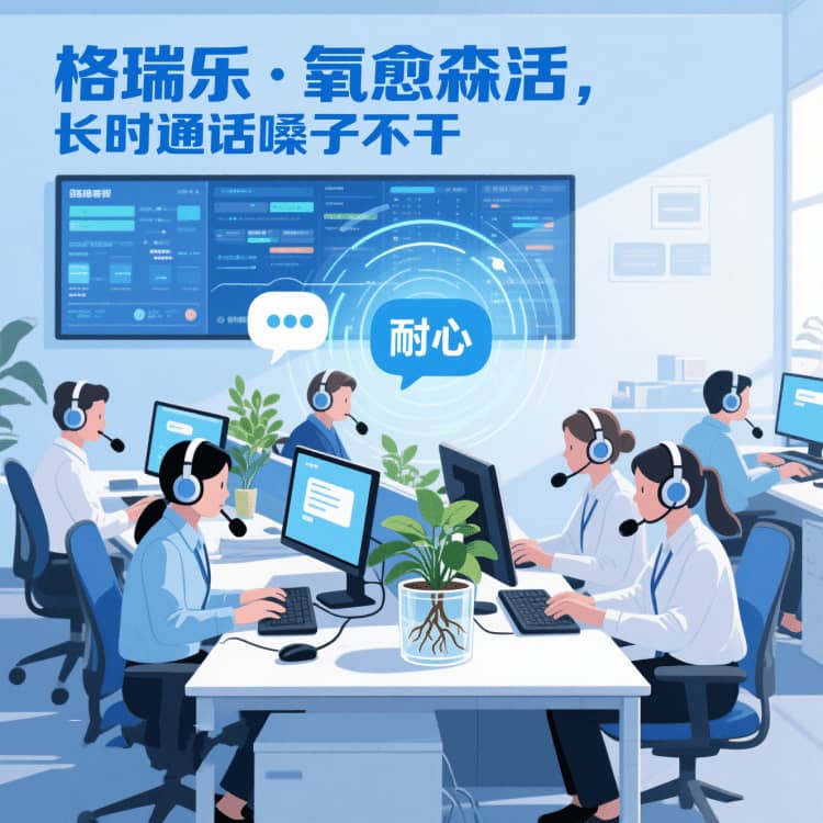 格瑞樂(lè)?氧愈森活 - 客服中心空氣凈化解決方案：讓每一次溝通都沉浸在森林般的清透里